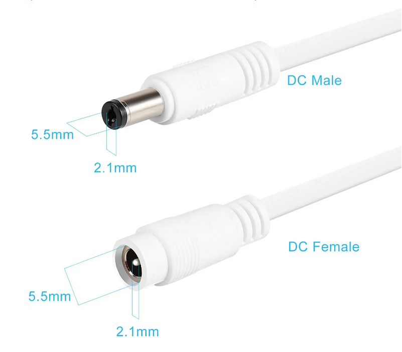 POE/Wifi vél framlenging á rafmagn 2 metrar